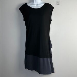 All Saints Miro Mini Dress Size 2 Relaxed Fit Viscose Silk Colorblock Sleeveless